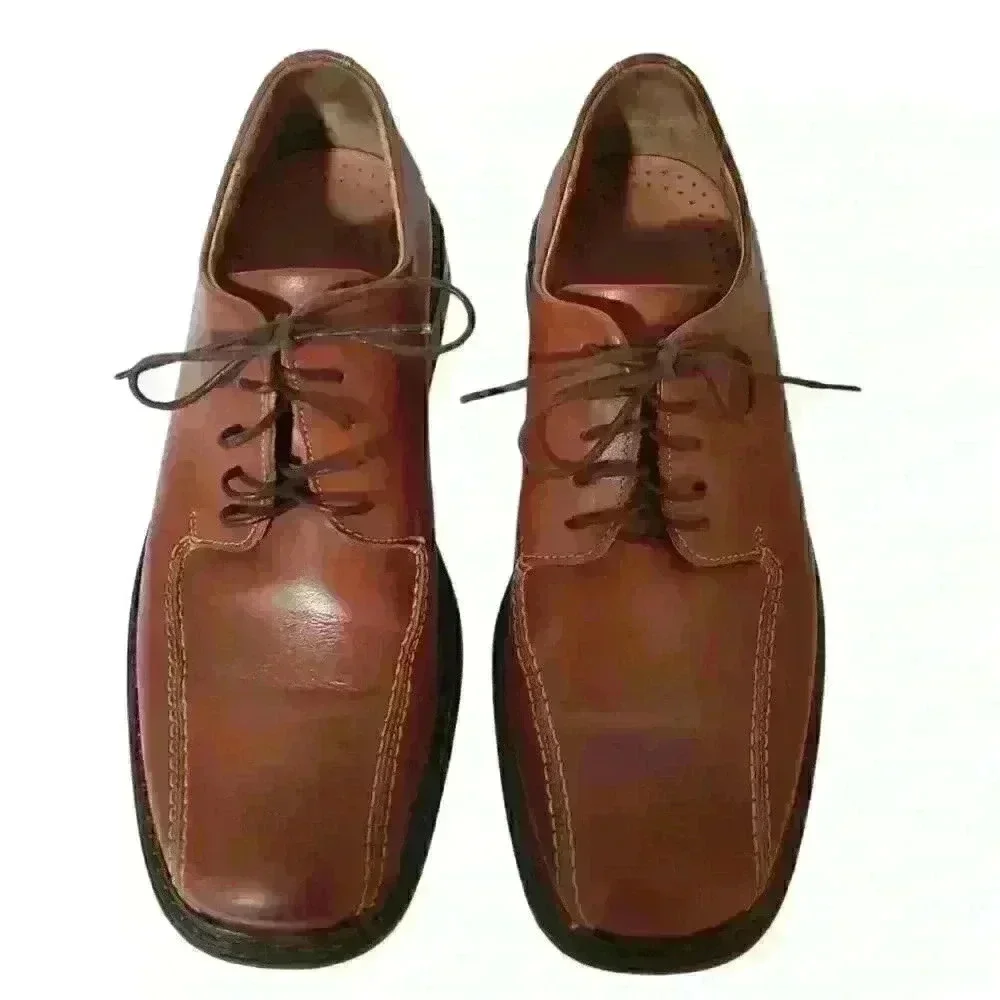 Bostonian Strada Men's Oxford Cap-Toe Dress Shoe Brown Size 8M